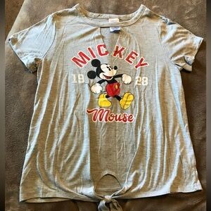 Disney mickey tie front Tshirt